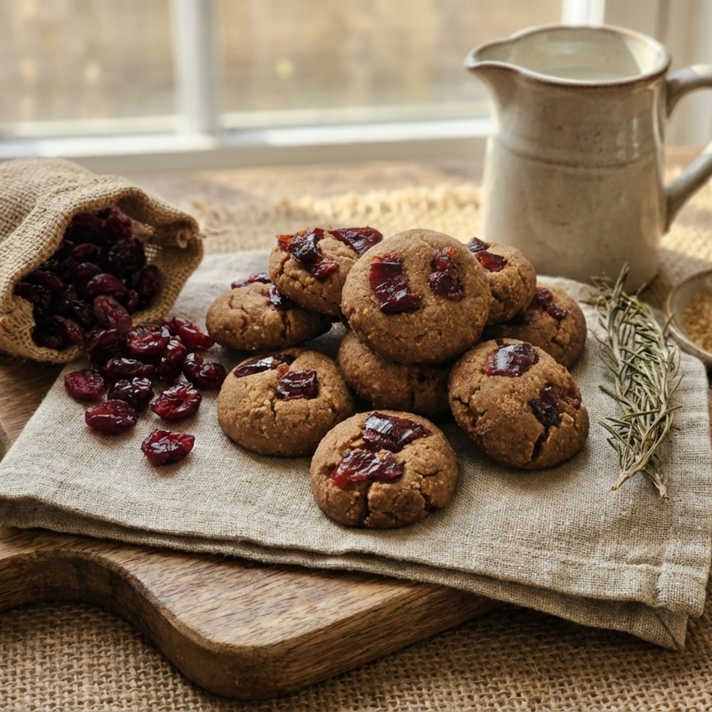 Banana-Berry Cookies | Healthy Oats & Cranberry cookies for Kids & Adults (80g)