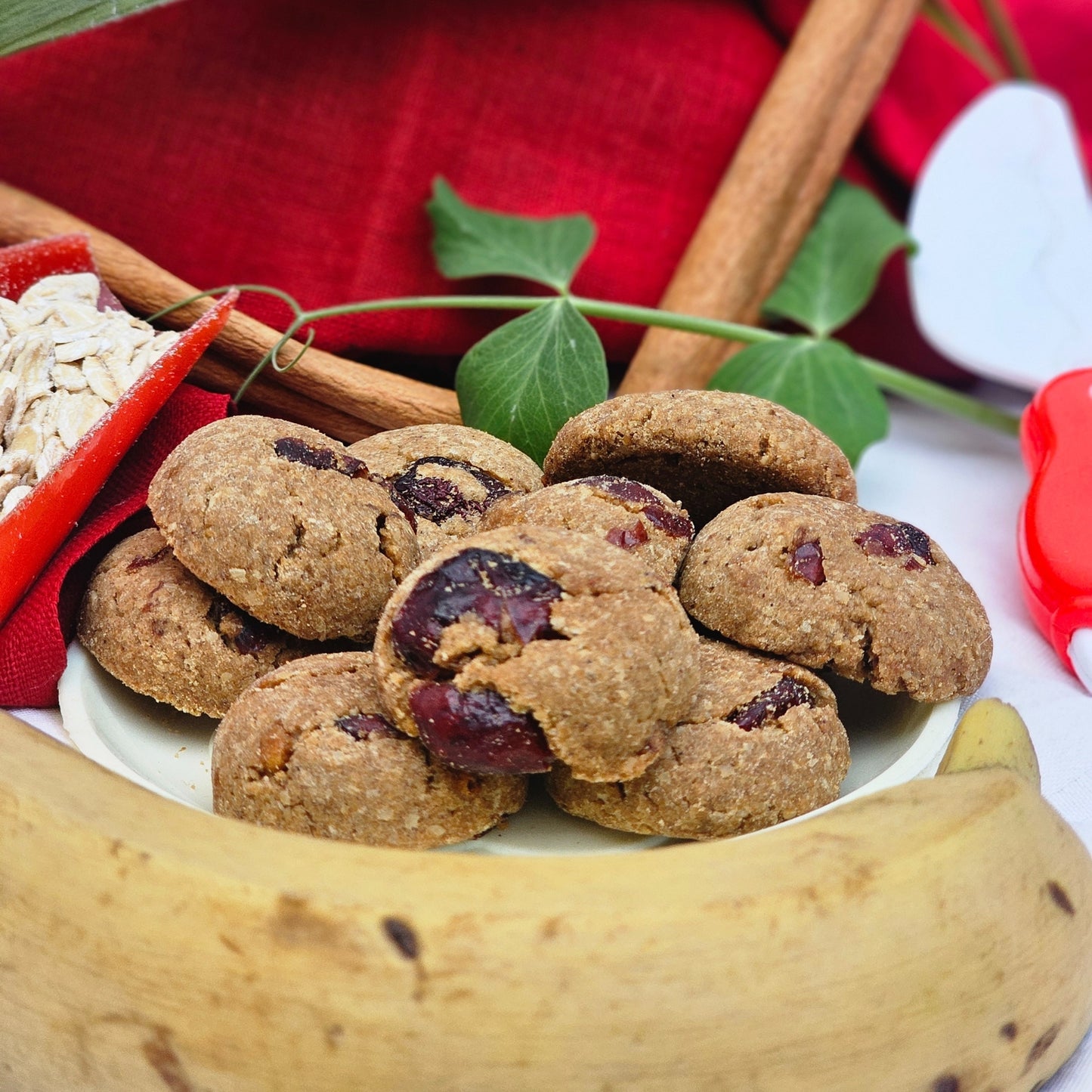 Banana-Berry Cookies | Healthy Oats & Cranberry cookies for Kids & Adults (80g)
