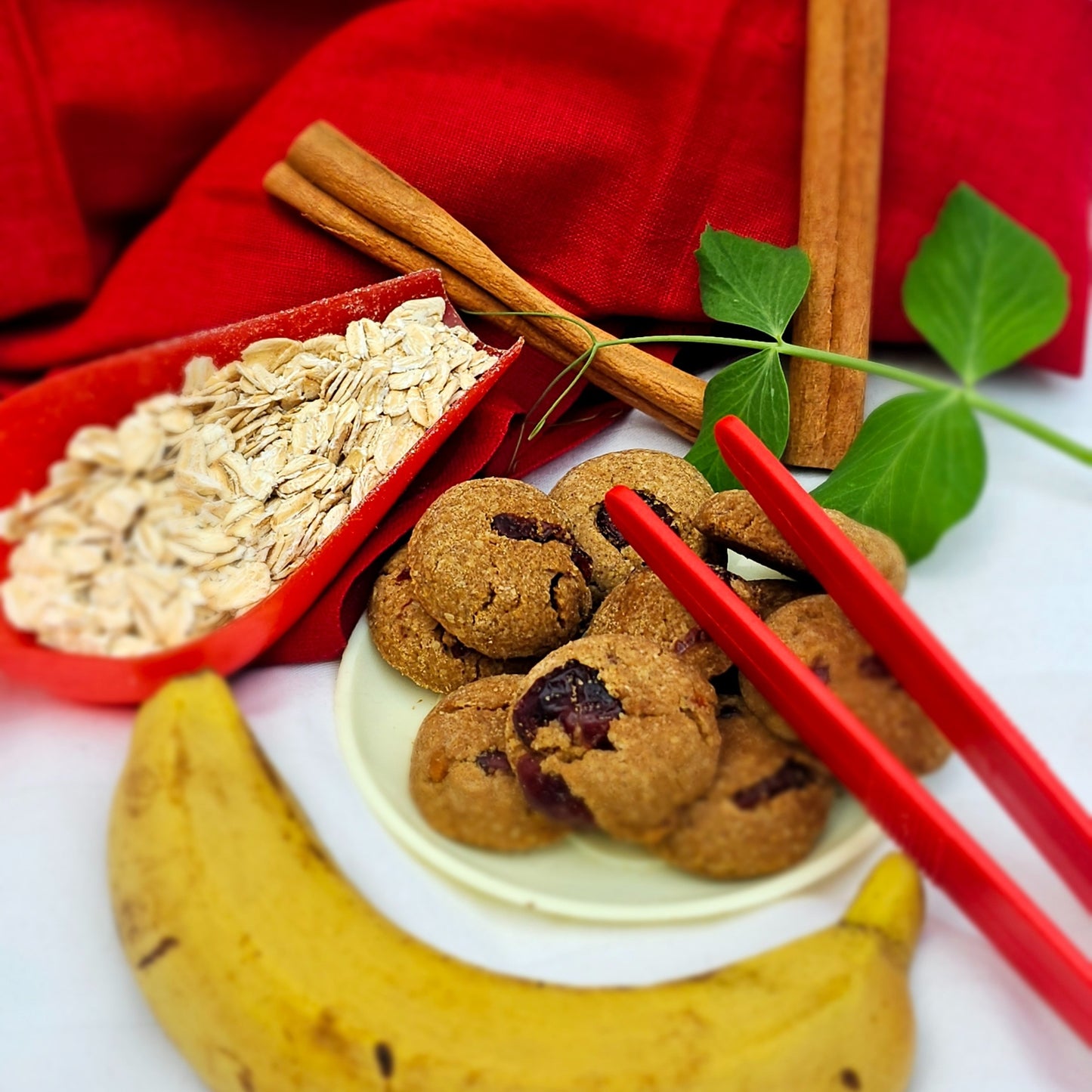 Banana-Berry Cookies | Healthy Oats & Cranberry cookies for Kids & Adults (80g)