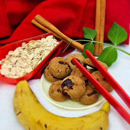 Banana-Berry Cookies | Healthy Oats & Cranberry cookies for Kids & Adults (80g)