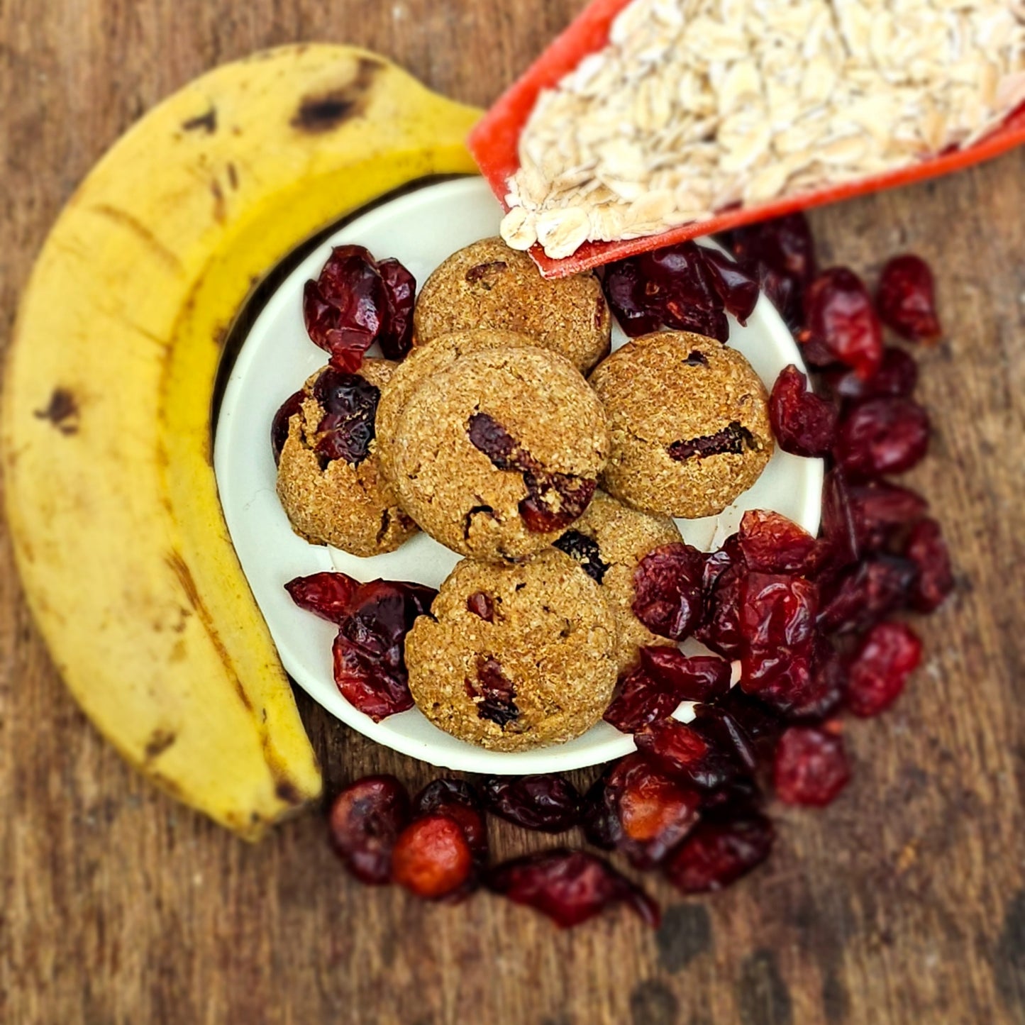 Banana-Berry Cookies | Healthy Oats & Cranberry cookies for Kids & Adults (80g)