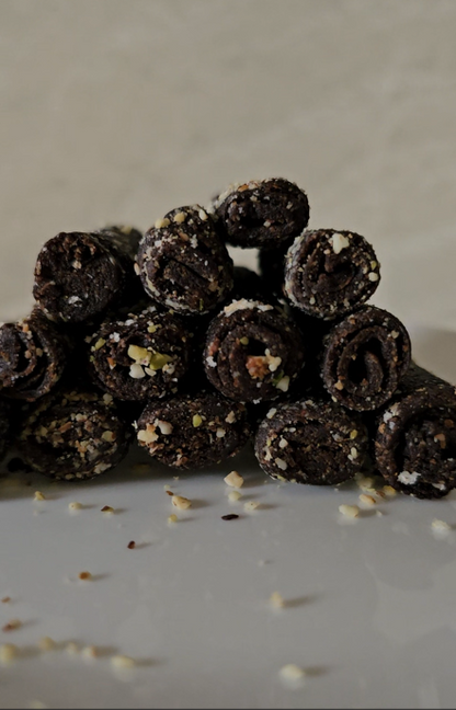 Nutty Orange Rollups – Gluten-Free Citrus Snack with Almond Flour, Carob & Dates