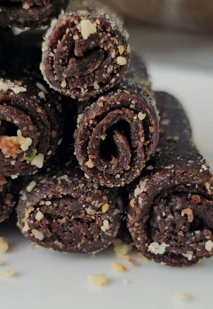 Nutty Orange Rollups – Gluten-Free Citrus Snack with Almond Flour, Carob & Dates