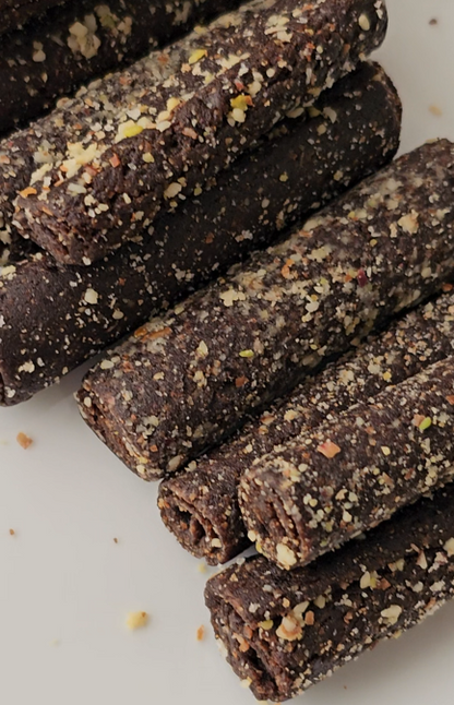 Nutty Orange Rollups – Gluten-Free Citrus Snack with Almond Flour, Carob & Dates
