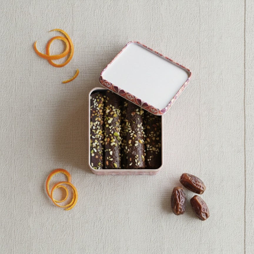 Nutty Orange Rollups – Gluten-Free Citrus Snack with Almond Flour, Carob & Dates
