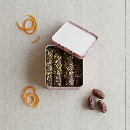 Nutty Orange Rollups – Gluten-Free Citrus Snack with Almond Flour, Carob & Dates